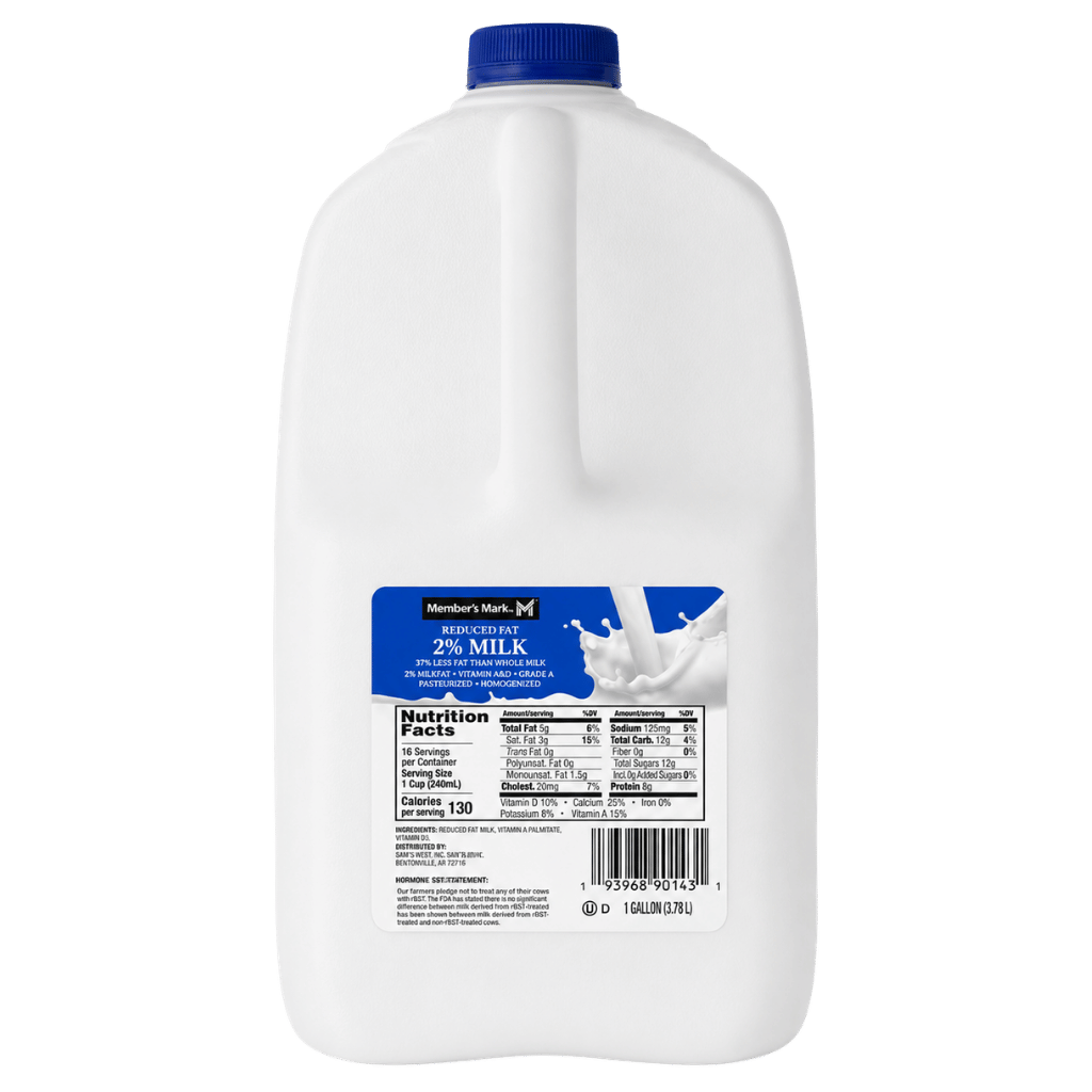 Members Mark 2% Reduced Fat Milk 1 Gallon buy online USA - 1